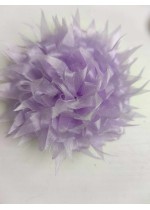 Брошка или украса за коса - цвете органза в светло лилаво